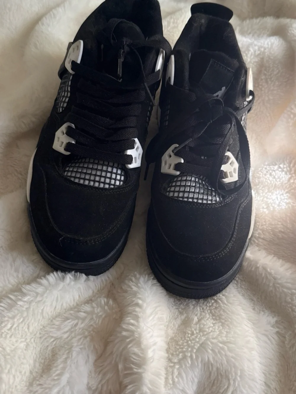Jordan Black and White Retro Basketball Sneakers